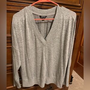Buffalo David Bitton Heather Gray V-Neck Pullover